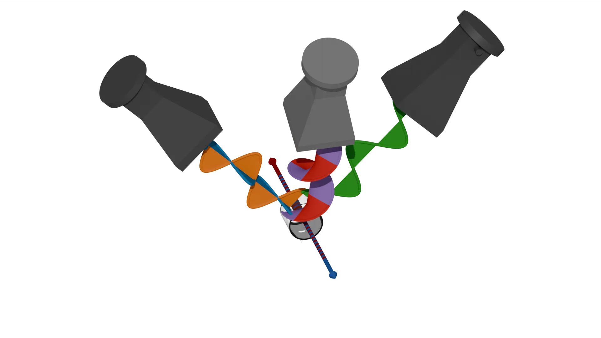 Rydberg Sensor Measuring an Electromagnetic Field in Three Dimensions